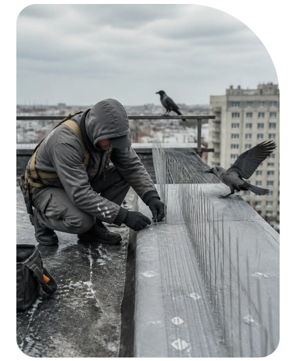 Защита от ворон под ключ в Иванове по цене от 5166 р. | Сенат-Внв